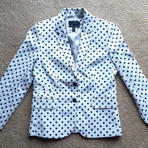 J Crew Schoolboy Blazer Polkadot